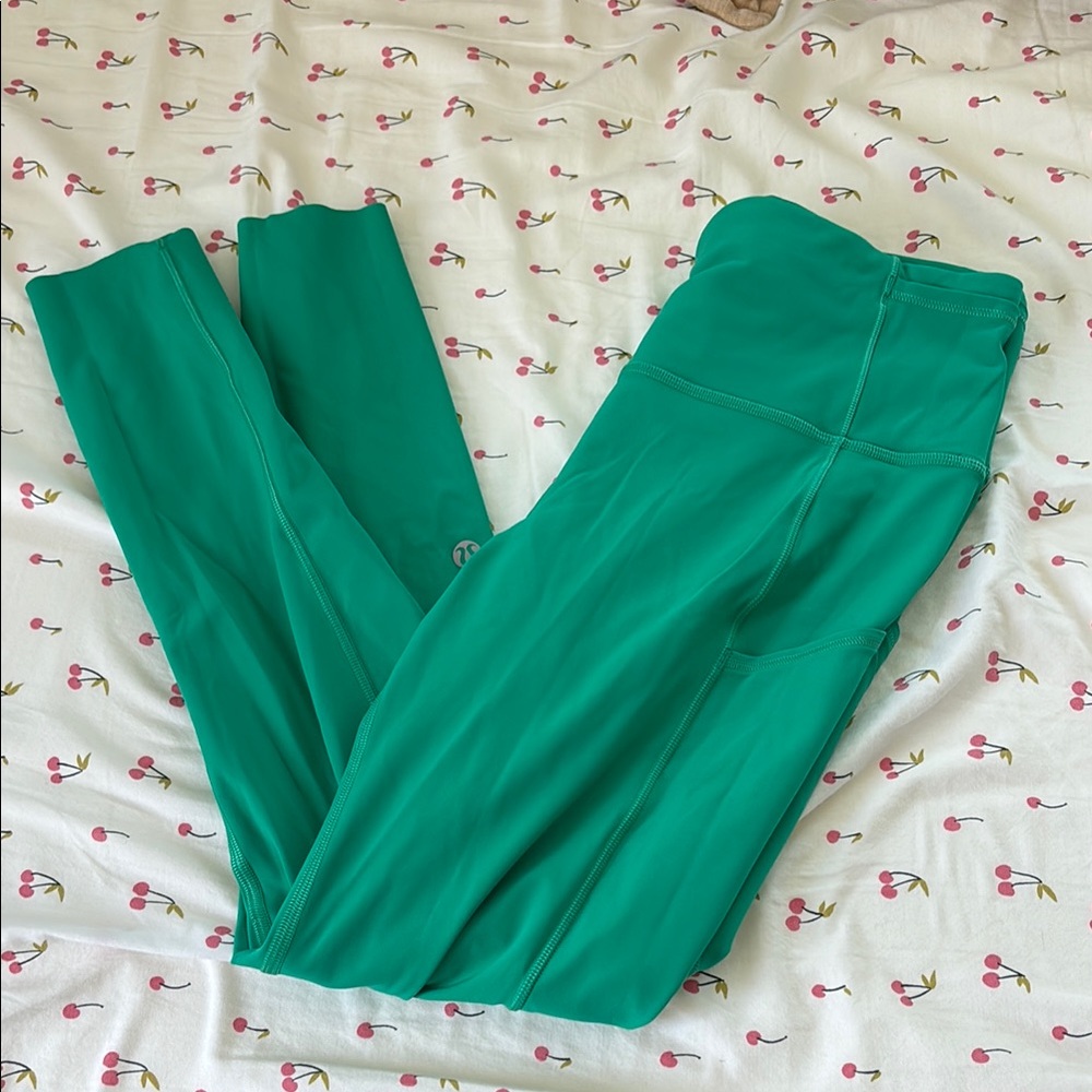 Green Athletic Leggings